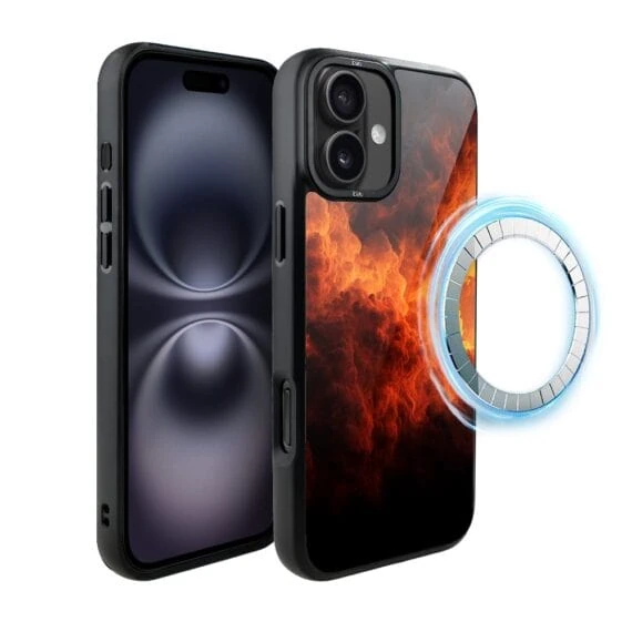 Etui do iPhone 16 Plus IBIZU DropGuard Matt z MagSafe, Twilight Dreams, Inferno Sky (7)