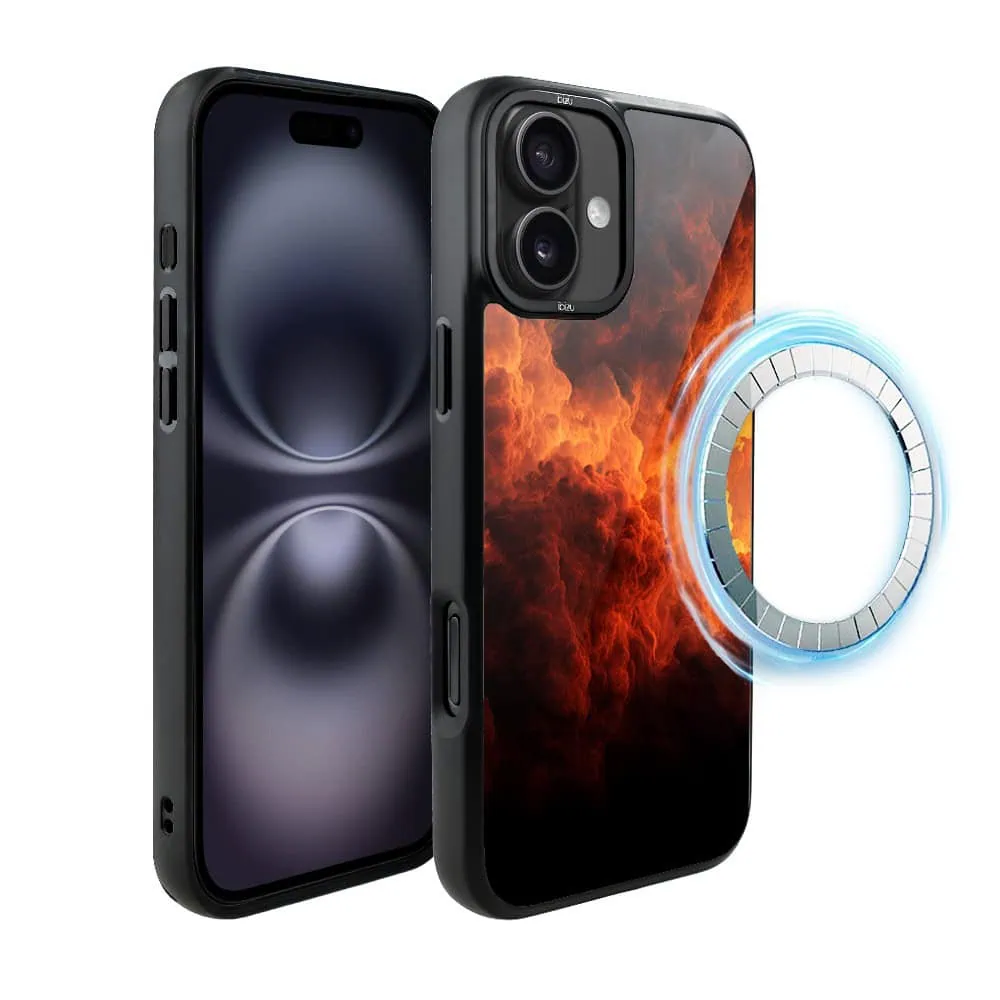 Etui do iPhone 16 Plus IBIZU DropGuard Matt z MagSafe, Twilight Dreams, Inferno Sky