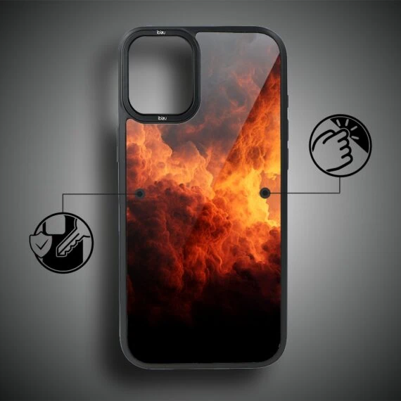 Etui do iPhone 16 Plus IBIZU DropGuard Matt z MagSafe, Twilight Dreams, Inferno Sky (8)