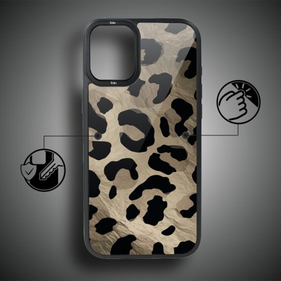 Etui do iPhone 16 Plus IBIZU DropGuard Matt z MagSafe, Zew Natury, Dziki Leopard (4)
