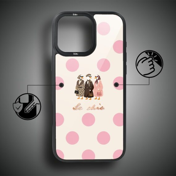 Etui do iPhone 16 Pro IBIZU DropGuard Matt z MagSafe, Bella Fantasia, Paryskie groszki-7