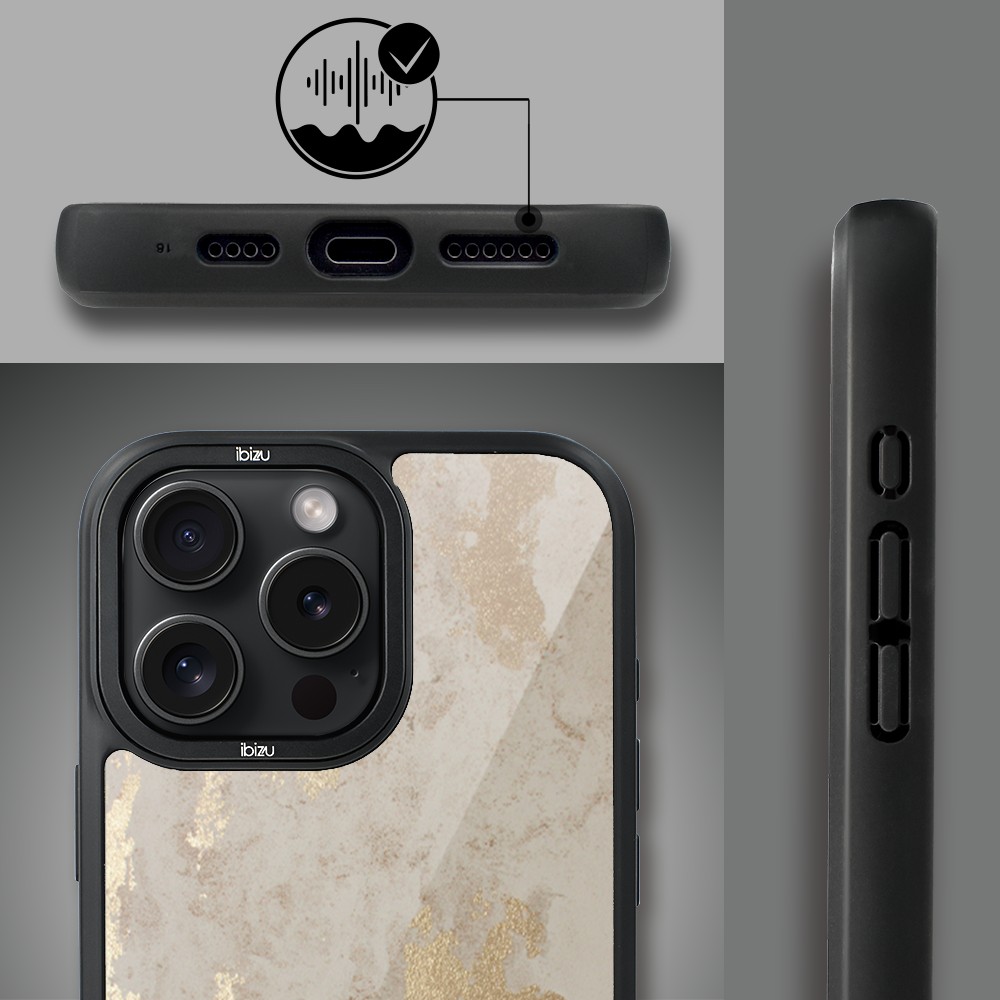 Etui do iPhone 16 Pro IBIZU DropGuard Matt z MagSafe, Ethereal Essence, Szampańskie Złoto pro-4