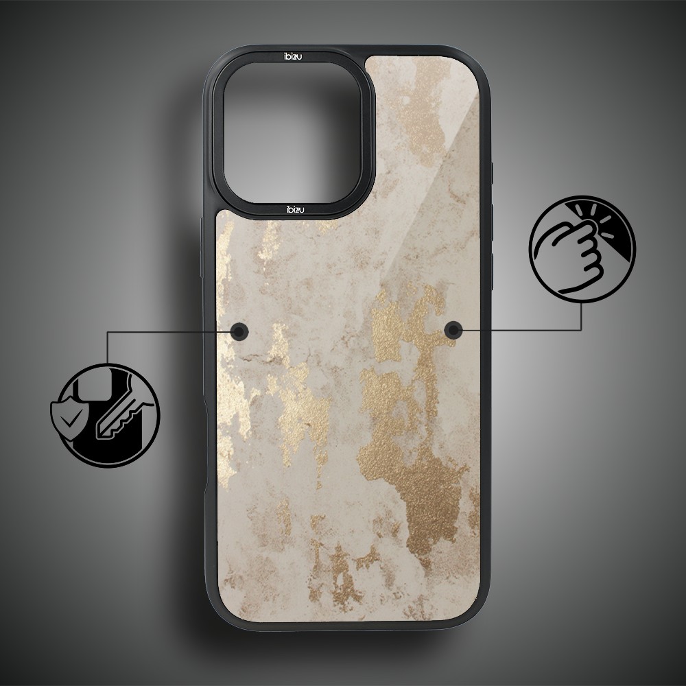 Etui do iPhone 16 Pro IBIZU DropGuard Matt z MagSafe, Ethereal Essence, Szampańskie Złoto pro-7