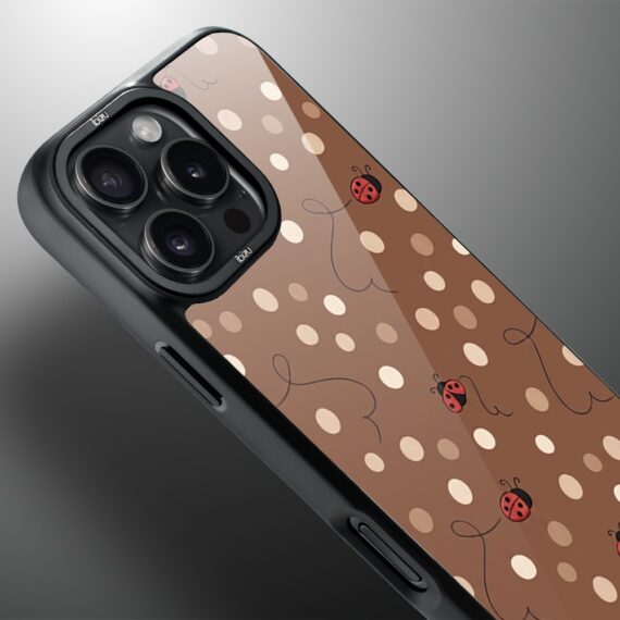 Etui do iPhone 16 Pro Max DropGuard Matt z MagSafe, Bella Fantasia, Kawowe biedronki (8)
