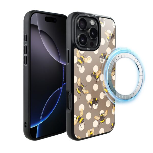 Etui do iPhone 16 Pro Max IBIZU DropGuard Matt z MagSafe, Bella Fantasia, Miodowe lato