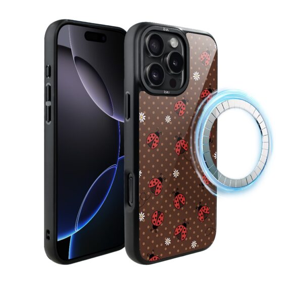 Etui do iPhone 16 Pro Max DropGuard Matt z MagSafe, Bella Fantasia, Wesołe biedronki (5)