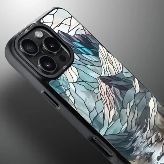 Etui do iPhone 16 Pro Max IBIZU DropGuard Matt z MagSafe, Barwy Szkła, Górski potok, poprawione (7)