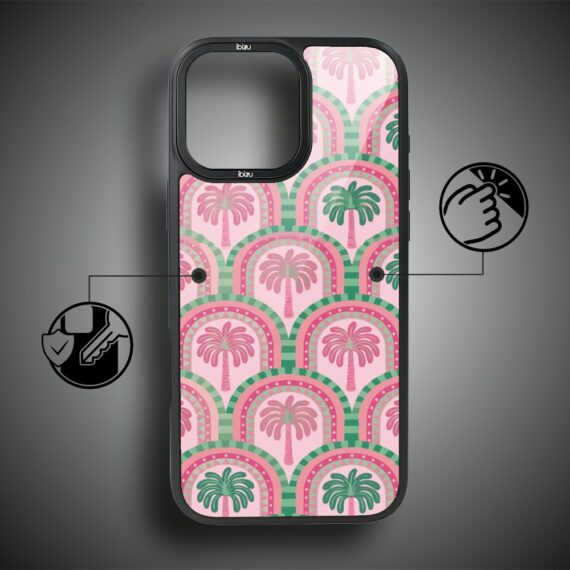Etui do iPhone 16 Pro Max IBIZU DropGuard Matt z MagSafe, Bella Fantasia, Palmy na Capri (3)