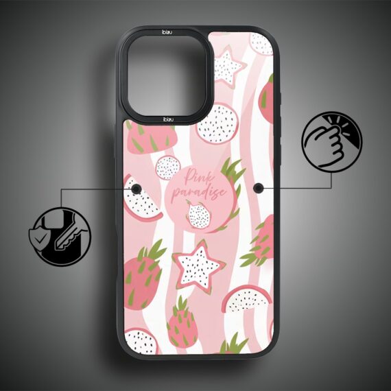 Etui do iPhone 16 Pro Max IBIZU DropGuard Matt z MagSafe, Bella Fantasia, Różowa pitaja (3)