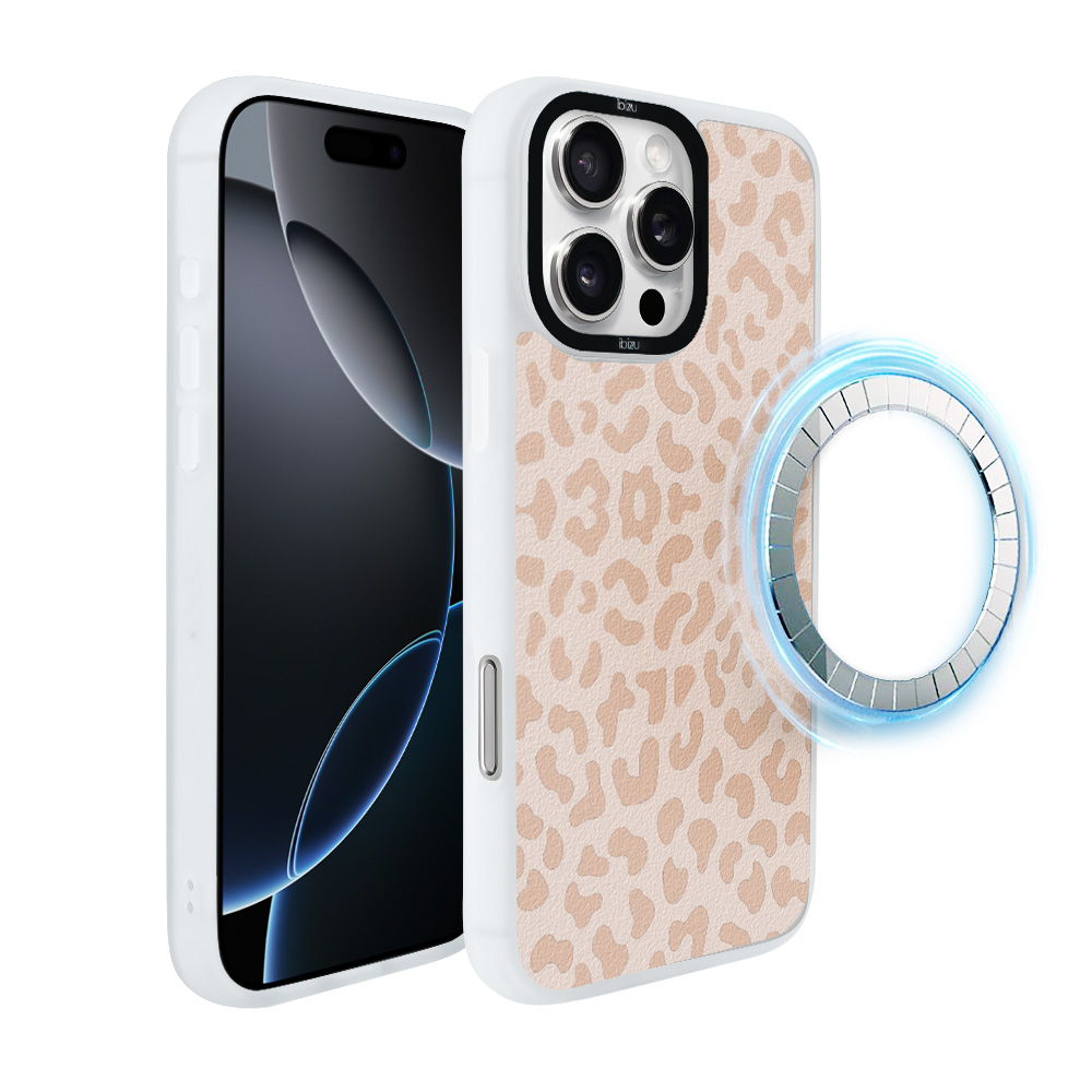 Etui do iPhone 16 Pro IBIZU DropGuard Matt z MagSafe, Boho, Delikatna panterka