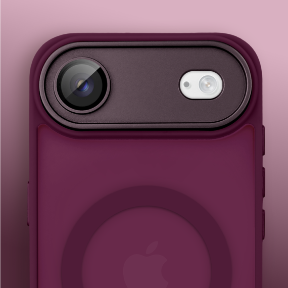 Etui do iPhone 17 Air, Color Flush z Magsafe, z osłoną aparatu, wiśniowe (7)