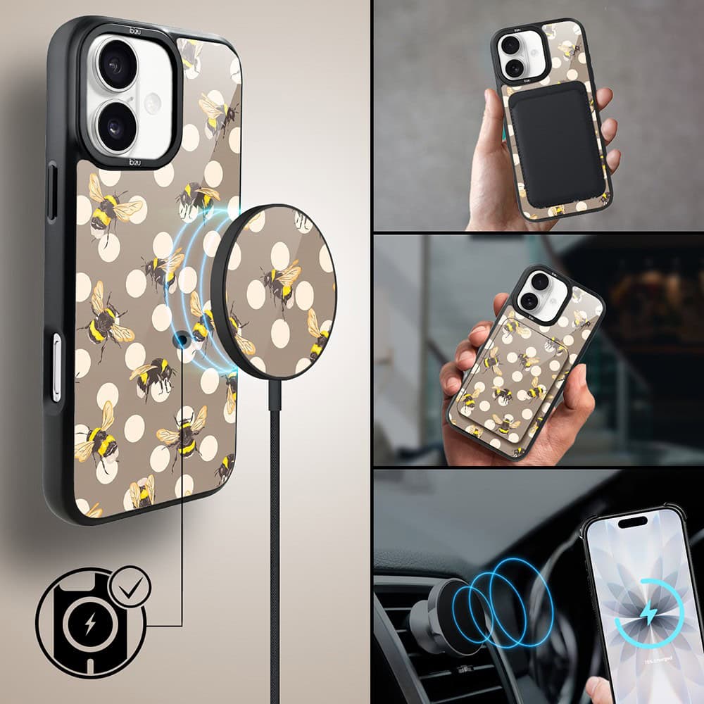 Etui do iPhone 17 DropGuard Matt z MagSafe, Bella Fantasia, Miodowe lato (4)