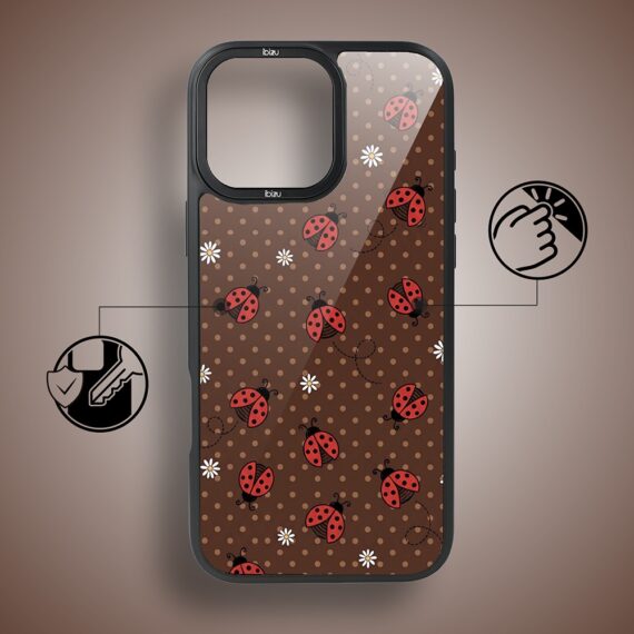 Etui do iPhone 17 DropGuard Matt z MagSafe, Bella Fantasia, Wesołe biedronki (3)