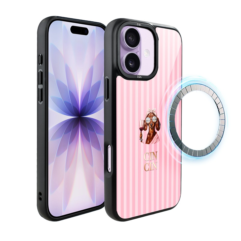 Etui do iPhone 17 IBIZU DropGuard Matt z MagSafe, Bella Fantasia, Cin Cin Bella