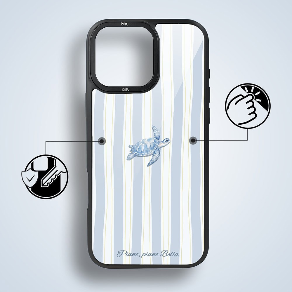 Etui do iPhone 17 IBIZU DropGuard Matt z MagSafe, Bella Fantasia, Grecki żółw (5)