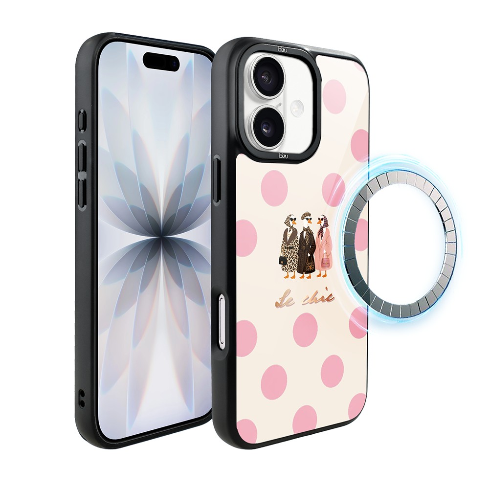 Etui do iPhone 17 IBIZU DropGuard Matt z MagSafe, Bella Fantasia, Paryskie groszki