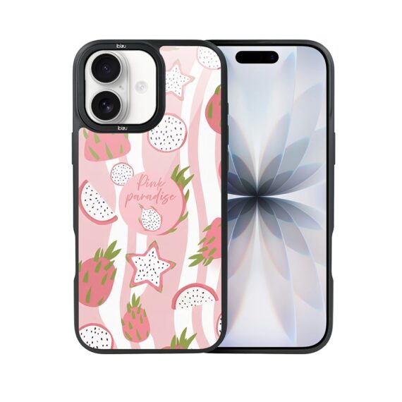 Etui do iPhone 17 IBIZU DropGuard Matt z MagSafe, Bella Fantasia, Różowa pitaja (3)