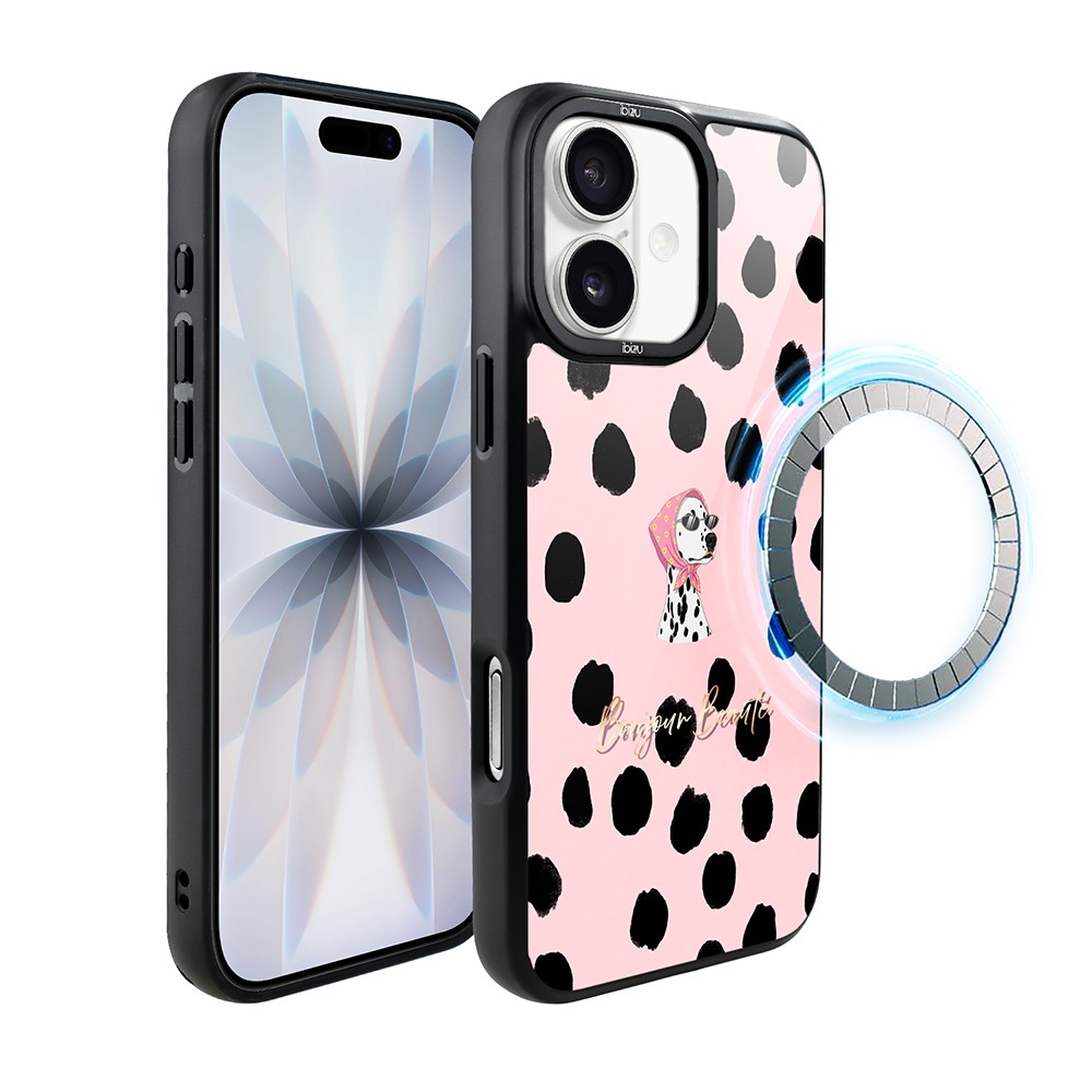 Etui do iPhone 17 IBIZU DropGuard Matt z MagSafe, Bella Fantasia, Słodki dalmatyńczyk