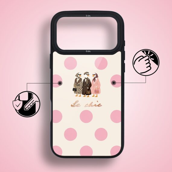 Etui do iPhone 17 Pro IBIZU DropGuard Matt z MagSafe, Bella Fantasia, Paryskie groszki-5
