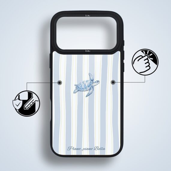 Etui do iPhone 17 Pro Max IBIZU DropGuard Matt z MagSafe, Bella Fantasia, Grecki żółw (6)