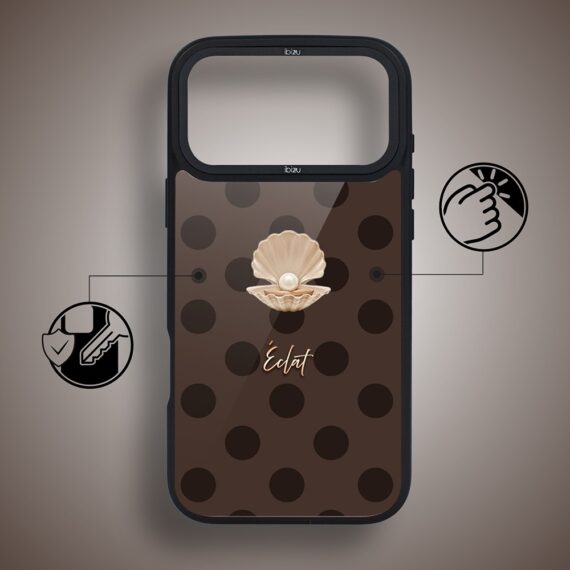 Etui do iPhone 17 Pro Max IBIZU DropGuard Matt z MagSafe, Bella Fantasia, Kawowa perła (5)