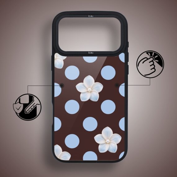 Etui do iPhone 17 Pro Max IBIZU DropGuard Matt z MagSafe, Bella Fantasia, Kwiat w czekoladzie (4)