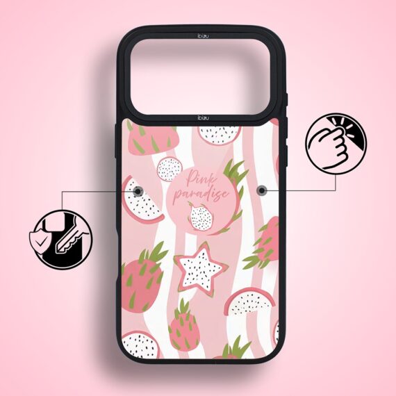Etui do iPhone 17 Pro Max IBIZU DropGuard Matt z MagSafe, Bella Fantasia, Różowa pitaja (8)