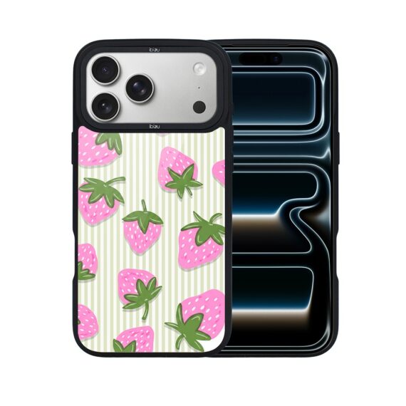 Etui do iPhone 17 Pro Max IBIZU DropGuard Matt z MagSafe, Bella Fantasia, Truskawkowa łąka (3)