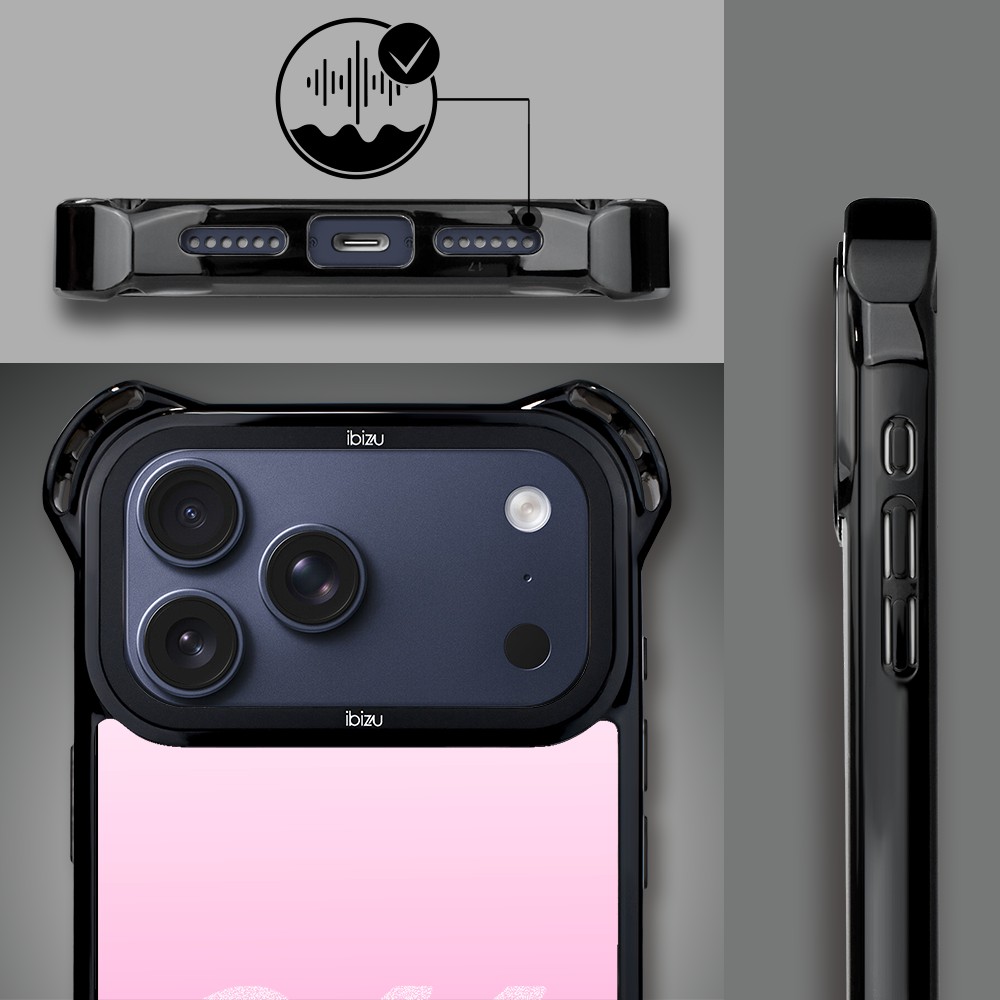 Etui do iPhone 17 Pro Max IBIZU DropGuard Ultra z MagSafe, TechDrive, 911 różowe, nowe (2)
