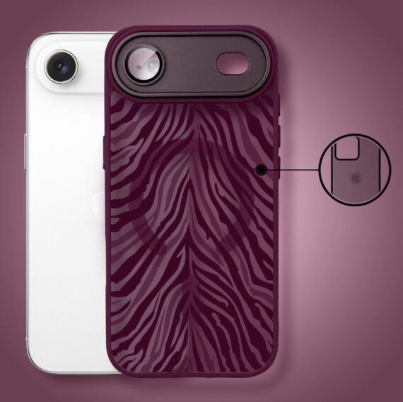 Etui do iPhone Air Color Flush z MagSafe, z osłoną aparatu, egzotyczny hibiskus, wiśniowe (7)