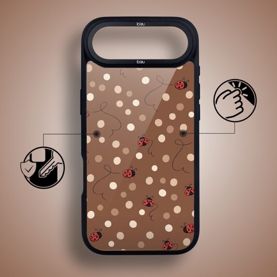 Etui do iPhone Air DropGuard Matt z MagSafe, Bella Fantasia, Kawowe biedronki (2)