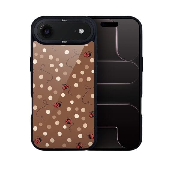 Etui do iPhone Air DropGuard Matt z MagSafe, Bella Fantasia, Kawowe biedronki (4)