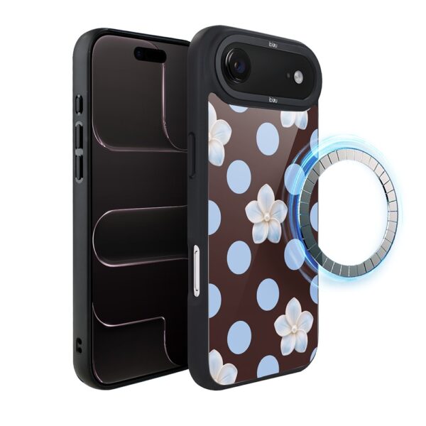 Etui do iPhone Air IBIZU DropGuard Matt z MagSafe, Bella Fantasia, Kwiat w czekoladzie