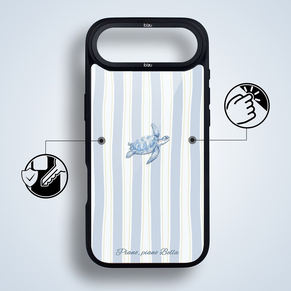 Etui do iPhone Air IBIZU DropGuard Matt z MagSafe, Bella Fantasia, Grecki żółw (3)