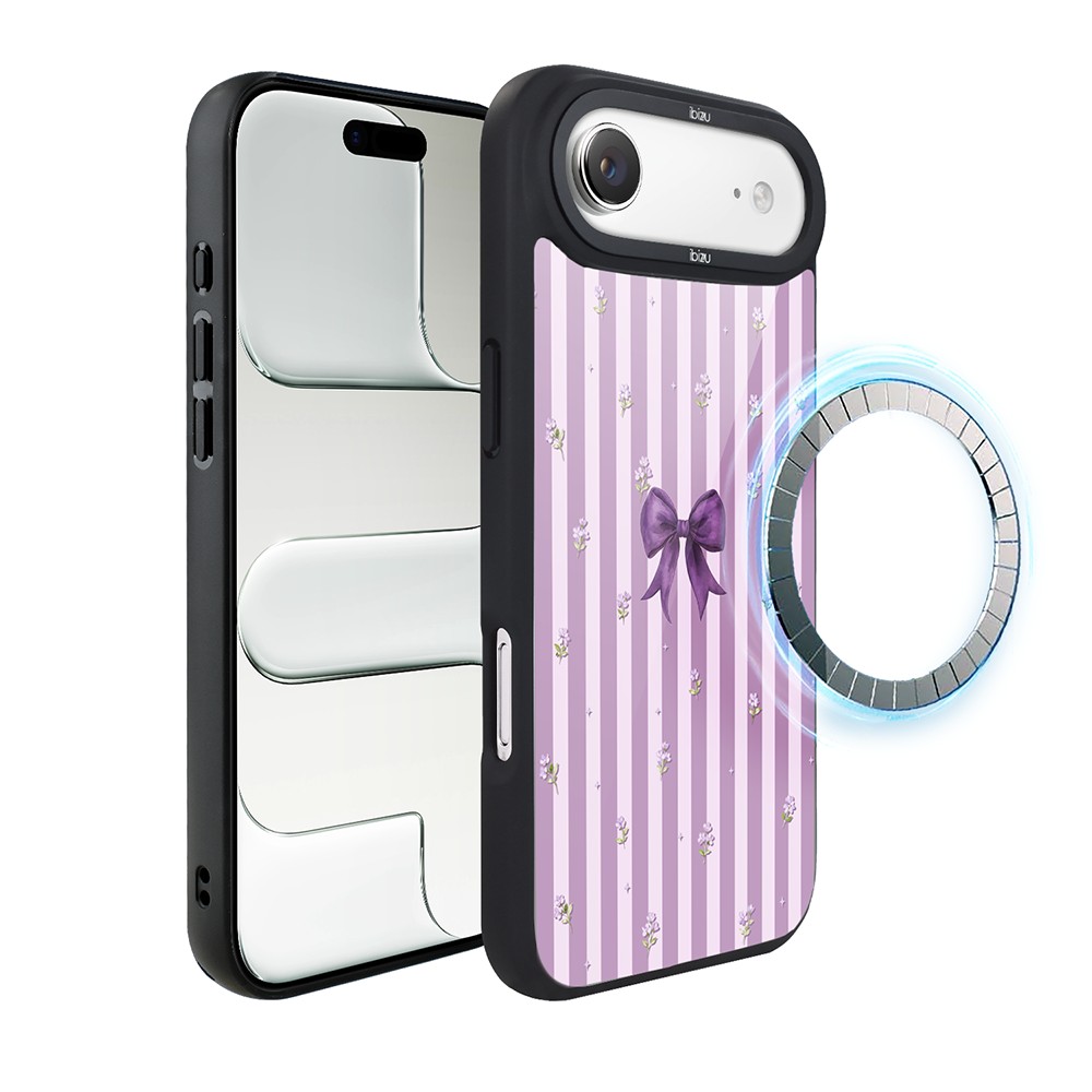 Etui do iPhone Air IBIZU DropGuard Matt z MagSafe, Bella Fantasia, Lawendowa kokarda