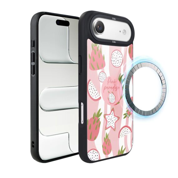 Etui do iPhone Air IBIZU DropGuard Matt z MagSafe, Bella Fantasia, Różowa pitaja (2)