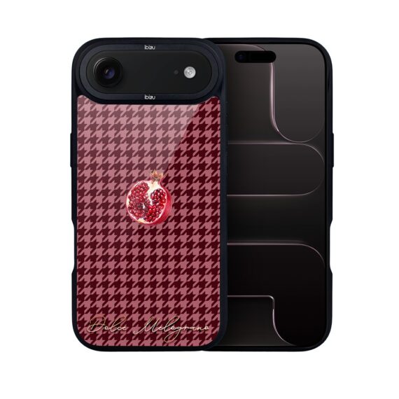 Etui do iPhone Air IBIZU DropGuard Matt z MagSafe, Bella Fantasia, Rubinowy granat (3)