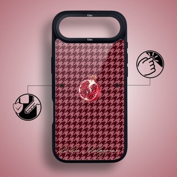 Etui do iPhone Air IBIZU DropGuard Matt z MagSafe, Bella Fantasia, Rubinowy granat (8)
