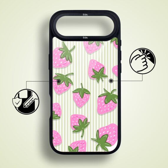 Etui do iPhone Air IBIZU DropGuard Matt z MagSafe, Bella Fantasia, Truskawkowa łąka (1)