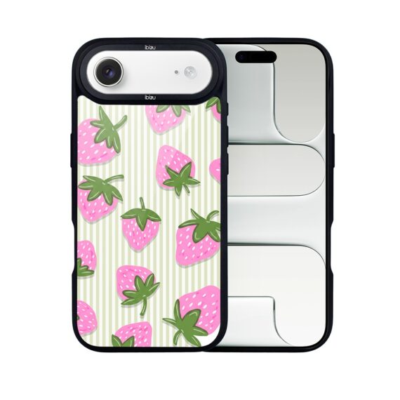 Etui do iPhone Air IBIZU DropGuard Matt z MagSafe, Bella Fantasia, Truskawkowa łąka (3)