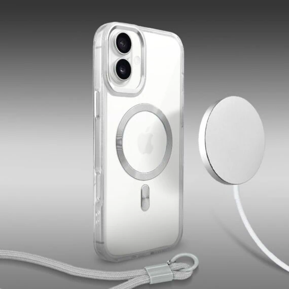 Perfect Match do iPhone 16 - zestaw Super Hybrid + akcesoria, srebrny (1)