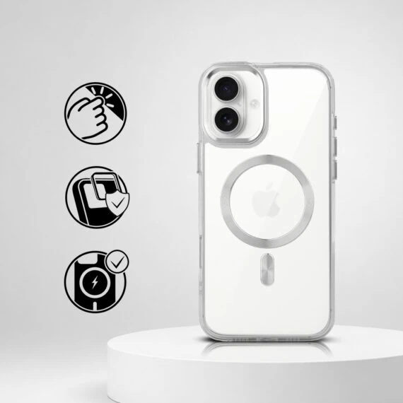 Perfect Match do iPhone 16 - zestaw Super Hybrid + akcesoria, srebrny (2)