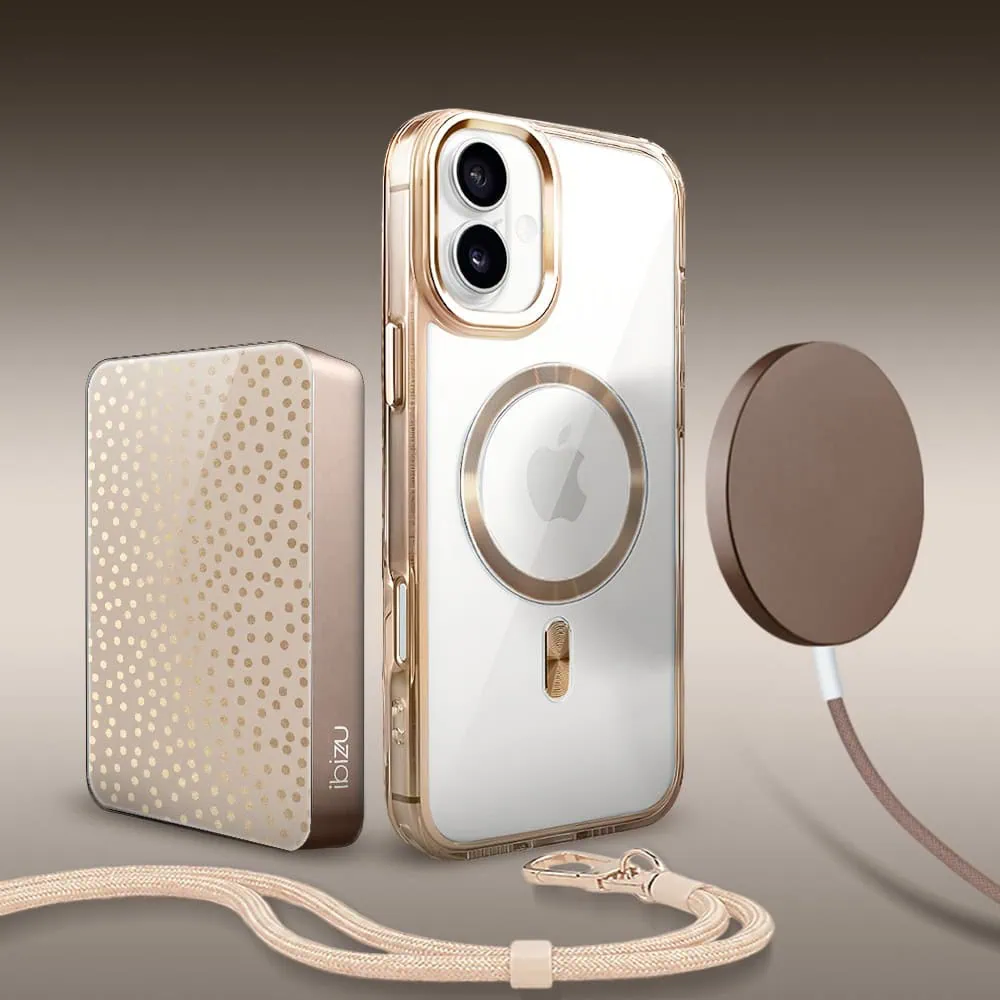Perfect Match do iPhone 16 – zestaw Super Hybrid + akcesoria, pustynny brąz (3)