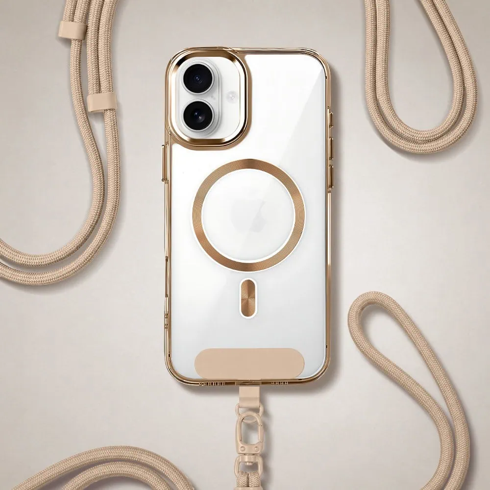 Perfect Match do iPhone 16 – zestaw Super Hybrid + akcesoria, pustynny brąz (5)