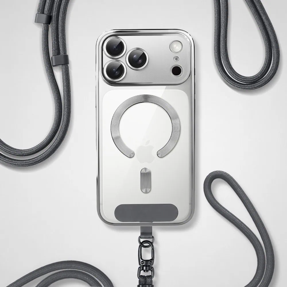 Perfect Match do iPhone 17 Pro Max - zestaw MagSafe Luxury Protect + akcesoria , srebrny (4)