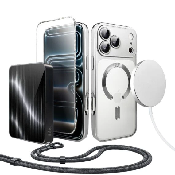 Perfect Match do iPhone 17 Pro Max - zestaw MagSafe Luxury Protect + akcesoria , srebrny (7)