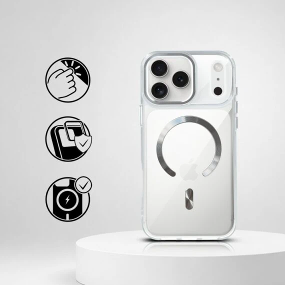 Perfect Match do iPhone 17 Pro - zestaw Super Hybrid + akcesoria, srebrny (4)