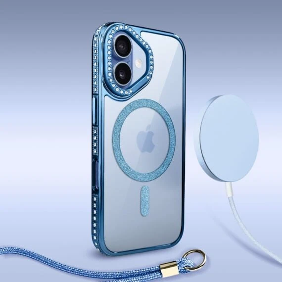 Perfect Match do iPhone 17 - zestaw Diadem Glow + akcesoria, niebieski (2)