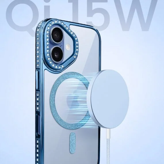 Perfect Match do iPhone 17 - zestaw Diadem Glow + akcesoria, niebieski (7)