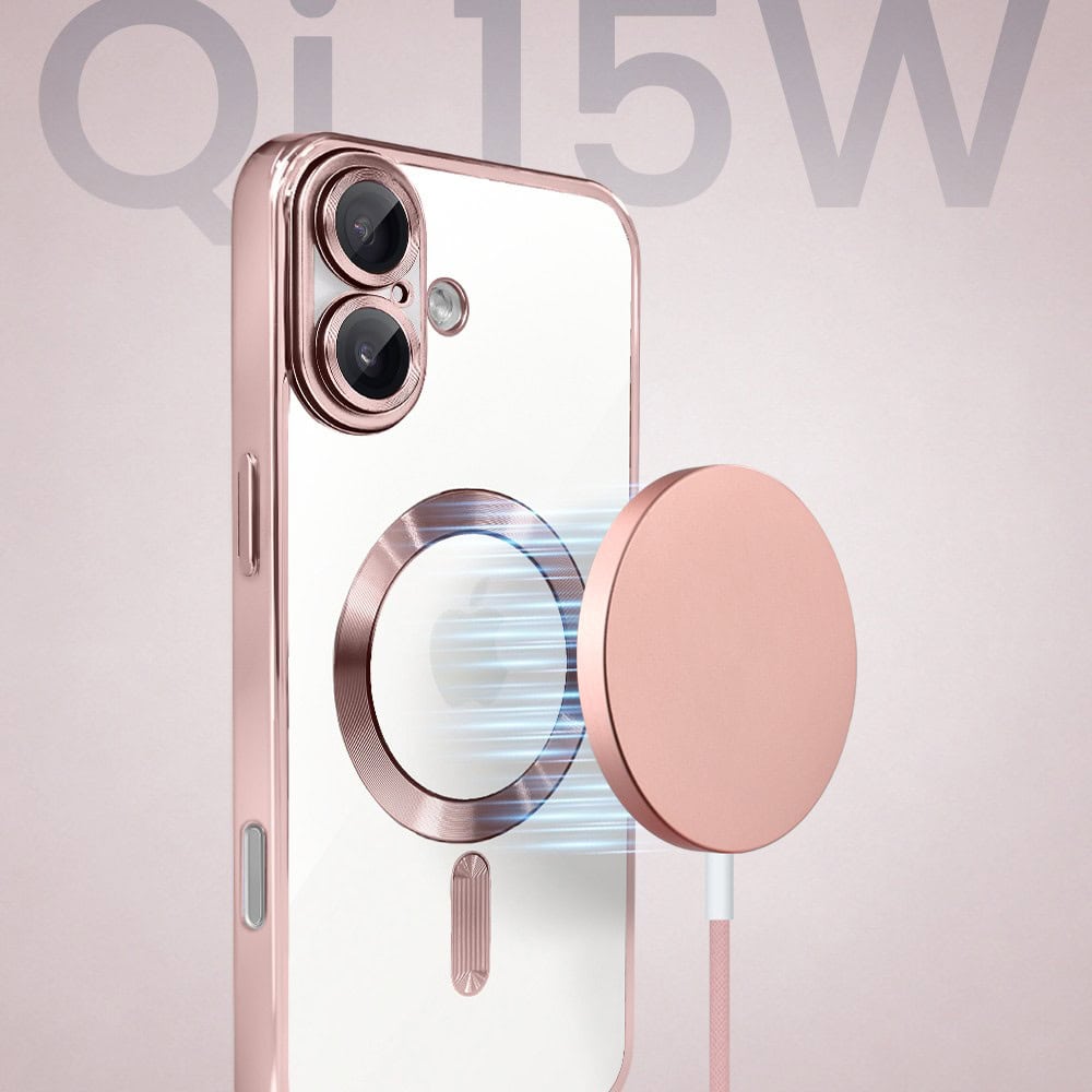 Perfect Match do iPhone 17 - zestaw MagSafe Luxury Protect + akcesoria, różowy (6)